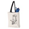 11L Canvas Tote with Contrast-Color Handles Vignette