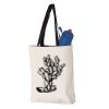 11L Canvas Tote with Contrast-Color Handles Vignette