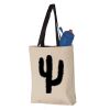 11L Canvas Tote with Contrast-Color Handles Vignette