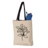 11L Canvas Tote with Contrast-Color Handles Vignette