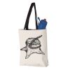 11L Canvas Tote with Contrast-Color Handles Vignette