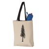 11L Canvas Tote with Contrast-Color Handles Vignette