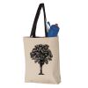 11L Canvas Tote with Contrast-Color Handles Vignette