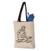 11L Canvas Tote with Contrast-Color Handles Vignette