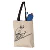 11L Canvas Tote with Contrast-Color Handles Vignette
