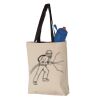 11L Canvas Tote with Contrast-Color Handles Vignette