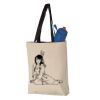 11L Canvas Tote with Contrast-Color Handles Vignette