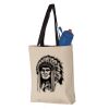 11L Canvas Tote with Contrast-Color Handles Vignette