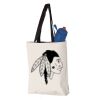 11L Canvas Tote with Contrast-Color Handles Vignette