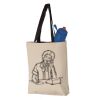 11L Canvas Tote with Contrast-Color Handles Vignette