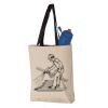 11L Canvas Tote with Contrast-Color Handles Vignette