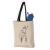 11L Canvas Tote with Contrast-Color Handles Vignette