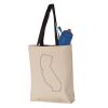 11L Canvas Tote with Contrast-Color Handles Vignette