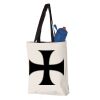 11L Canvas Tote with Contrast-Color Handles Vignette