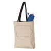 11L Canvas Tote with Contrast-Color Handles Vignette