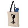 11L Canvas Tote with Contrast-Color Handles Vignette