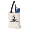 11L Canvas Tote with Contrast-Color Handles Vignette
