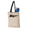 11L Canvas Tote with Contrast-Color Handles Vignette