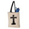 11L Canvas Tote with Contrast-Color Handles Vignette