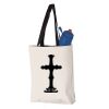 11L Canvas Tote with Contrast-Color Handles Vignette