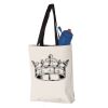 11L Canvas Tote with Contrast-Color Handles Vignette