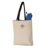 11L Canvas Tote with Contrast-Color Handles Vignette