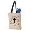 11L Canvas Tote with Contrast-Color Handles Vignette