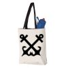 11L Canvas Tote with Contrast-Color Handles Vignette