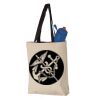 11L Canvas Tote with Contrast-Color Handles Vignette