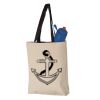 11L Canvas Tote with Contrast-Color Handles Vignette