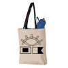 11L Canvas Tote with Contrast-Color Handles Vignette
