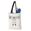 11L Canvas Tote with Contrast-Color Handles Vignette