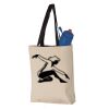11L Canvas Tote with Contrast-Color Handles Vignette