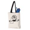 11L Canvas Tote with Contrast-Color Handles Vignette