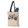 11L Canvas Tote with Contrast-Color Handles Vignette