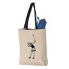 11L Canvas Tote with Contrast-Color Handles Vignette