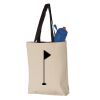 11L Canvas Tote with Contrast-Color Handles Vignette