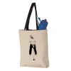 11L Canvas Tote with Contrast-Color Handles Vignette