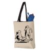 11L Canvas Tote with Contrast-Color Handles Vignette