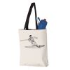 11L Canvas Tote with Contrast-Color Handles Vignette