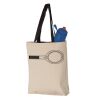 11L Canvas Tote with Contrast-Color Handles Vignette