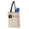 11L Canvas Tote with Contrast-Color Handles Vignette