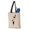 11L Canvas Tote with Contrast-Color Handles Vignette