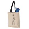11L Canvas Tote with Contrast-Color Handles Vignette
