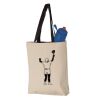 11L Canvas Tote with Contrast-Color Handles Vignette