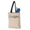11L Canvas Tote with Contrast-Color Handles Vignette
