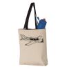 11L Canvas Tote with Contrast-Color Handles Vignette