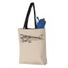 11L Canvas Tote with Contrast-Color Handles Vignette