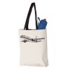 11L Canvas Tote with Contrast-Color Handles Vignette