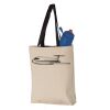 11L Canvas Tote with Contrast-Color Handles Vignette